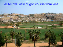 ALM 029 view of golf course from this 2 bedroom villa at la marquesa golf course, ciudad quesada, costa blanca, spain 