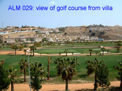 ALM 029 view of golf course from this 2 bedroom villa at la marquesa golf course, ciudad quesada, costa blanca, spain