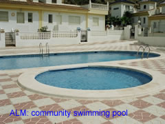 ALM 133 community swimming pool of this 3 bedroom villa at la marquesa golf course, ciudad quesada, costa blanca, spain
