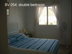 BV 054 double bedroom of this 2 bedroom apartment overlooking la marquesa golf course, ciudad quesada, costa blanca, spain