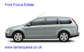ford focus estate car hire costa blanca spain 